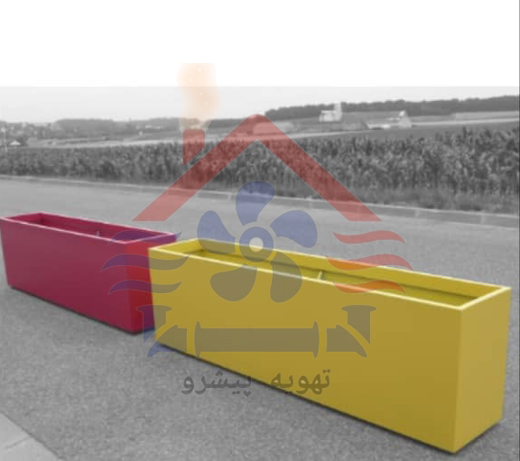 فلاور باکس | گلدان گالوانیزه | Flowev Box